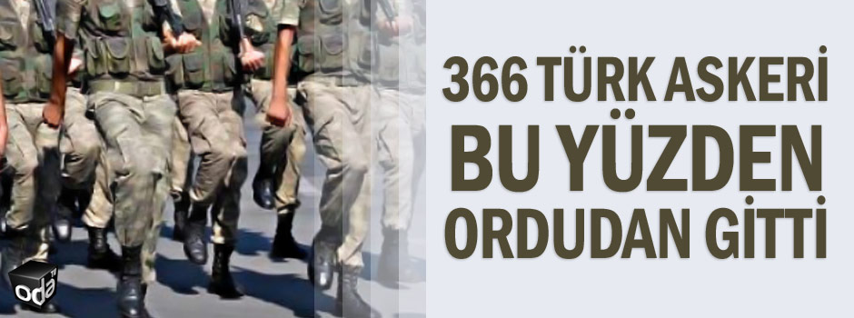 366 Türk askeri bu yüzden ordudan gitti