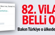 82. Vilayet belli oldu