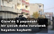 Cizre’de 5 yaşındaki bir çocuk daha vurularak hayatını kaybetti