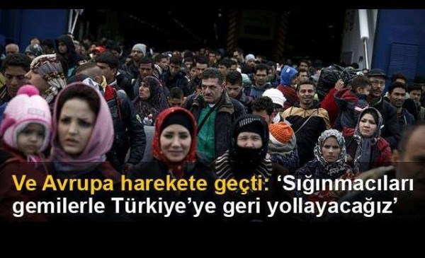 ‘Sığınmacıları gemilerle Türkiye’ye geri yollayacağız’