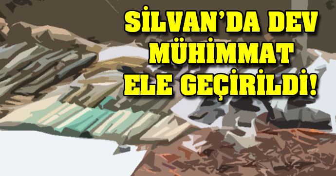 Silvan'da DEV mühimmat ele geçirildi