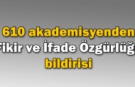 610 akademisyenden 'Fikir ve İfade Özgürlüğü' bildirisi