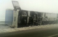 Kırşehir’de 2 otobüs daha devrildi