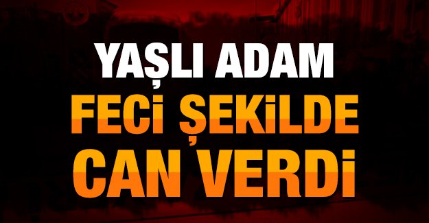 Servis otobüsü yaşlı adamı metrelerce sürükledi