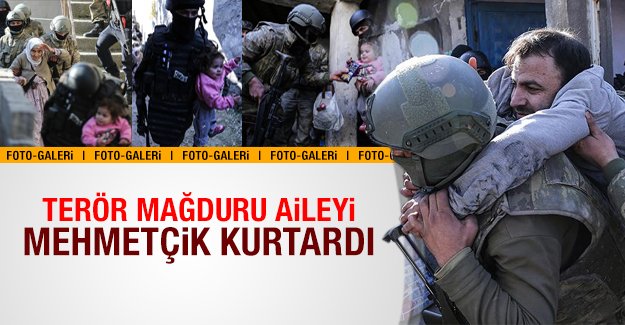 Terör mağduru aileyi Mehmetçik kurtardı