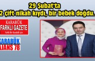 2 çift nikah kıydı, bir bebek doğdu.