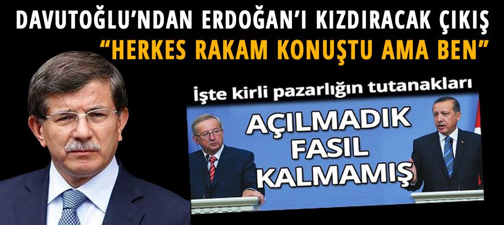 Davutoğlu'ndan Erdoğan'a gönderme: Herkes rakamlardan bahsetti...