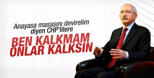 Kılıçdaroğlu: CHP, anayasa masasından kalkmayacak