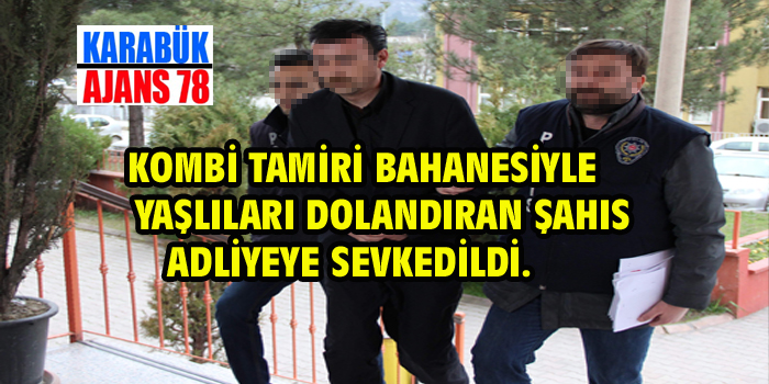 Dolandırıcı yakalandı.