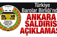 Türkiye Barolar Birliği'nden Ankara saldırısı açıklaması