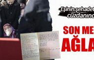 Şehit polisin mektubu yürek sızlattı!