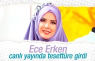 Ece Erken canlı yayında tesettüre girdi