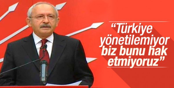 Kılıçdaroğlu: Türkiye en derin krizlerinden birini yaşıyor