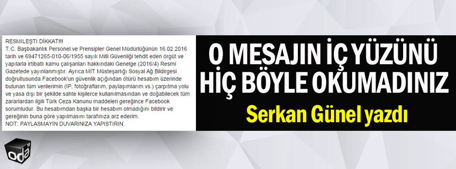 Facebook'taki o mesajın iç yüzünü hiç böyle okumadınız