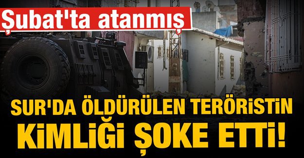 PKK’lı coğrafya öğretmeni Sur’da öldürüldü