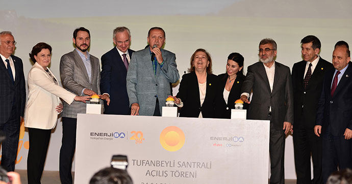 Cumhurbaşkanı Erdoğan, Enerjisa Tufanbeyli Termik Santrali'ni açtı