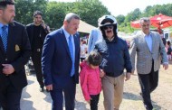 Hıdırellez Şenliği'ne motosikletle geldi