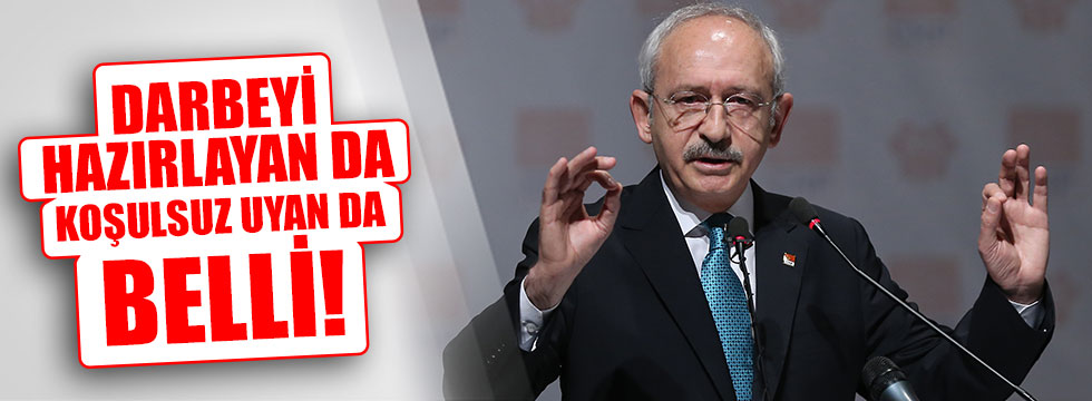 Kılıçdaroğlu'ndan darbe açıklamasıKaynak: Kılıçdaroğlu'ndan darbe açıklaması