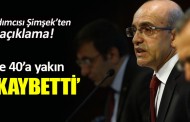 Mehmet Şimşek: Lira yüzde 40’a yakın değer kaybettiKaynak: Mehmet Şimşek: Lira yüzde 40’a yakın değer kaybetti