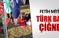 Fetih mitinginde Türk Bayrağı yerlerde çiğnendi!