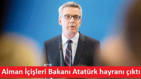 Alman İçişleri Bakanı Atatürk hayranı çıktı