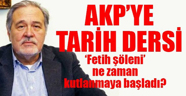 İlber Ortaylı’dan AKP’ye tarih dersi!