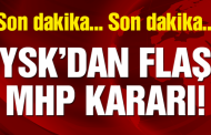 Son dakika haberi YSK’dan flaş MHP kararı