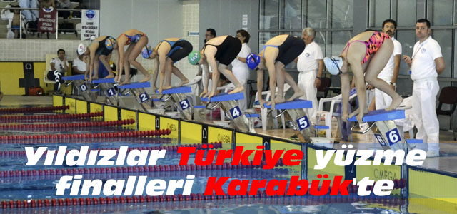 Yıldızlar Türkiye Yüzme Birinciliği’nin finalleri Karabük’te yapıldı