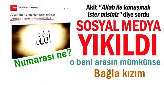 Allah ile konuşmak ister misiniz ?