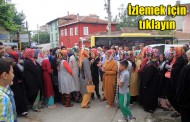 Köylü kadınların yol kapatma eyleminde tekme tokat kavga