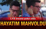 Sınava giderken kaza yaptı, “Hayatım mahvoldu” diye ağladı