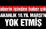 10. Yıl Marşı bakanlığın sitesinden yok oldu