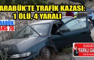 Trafik kazası 1 ölü 4 yaralı.