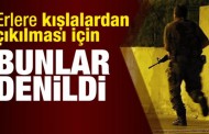 Erlerin ‘tatbikat var’ denilerek kışlalardan çıkarıldıkları belirtiliyor