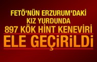 FETÖ’nün Erzurum’daki kız yurdunda 897 kök Hint keneviri ele geçirildi
