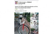 SAĞLIK BAKANLIĞI’NIN ÜCRETSİZ VERDİĞİ BİSİKLETİ SATILIĞA ÇIKARDI