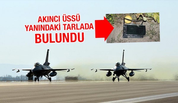 Akıncı Üssü yanındaki tarlada kırılmış 3 bilgisayar bulundu