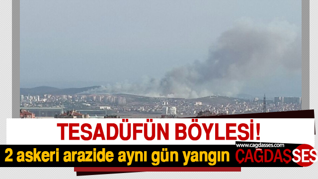İstanbul'da iki askeri arazide yangın çıktı!