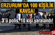 100 kişi taş ve sopalarla birbirine girdi!