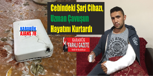 PKK’lı teröristlerle çatışan askerin göğsüne gelen kurşun, cebindeki ‘powerbank’a saplandı