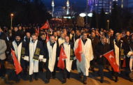 Karabük Üniversitesi'nde 5 Bin Kişiyle 'Teröre Lanet' Yürüyüşü