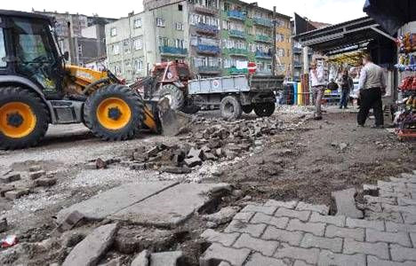 Karabük'te Kaldırım Çalışması