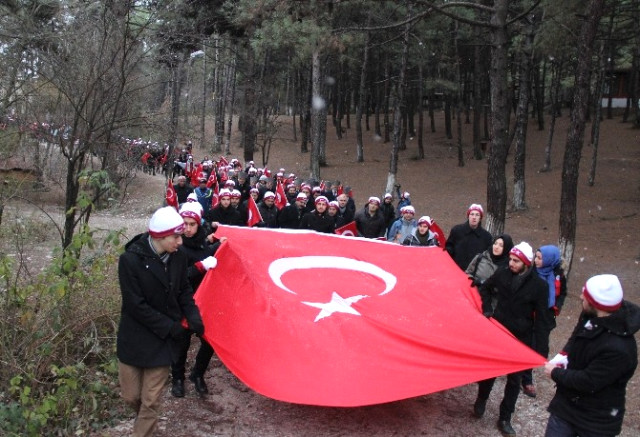 Karabük'te Sarıkamış Şehitlerini Anma Yürüyüşü Yapıldı