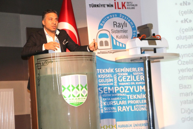 Kbü'de Raylı Sistemlerde Üst Yapı Semineri Düzenlendi