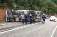 Bartın'da Et Kamyonu Devrildi: 1 Yaralı