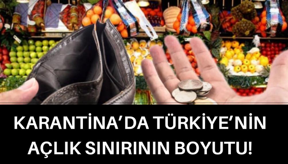 KARANTİNADA AÇLIK SINIRININ BOYUTU